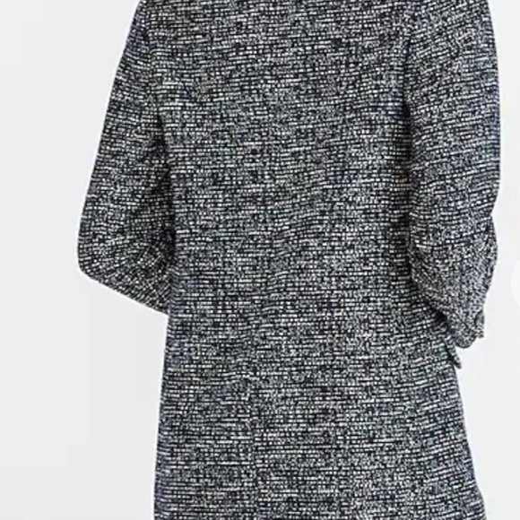 Double Breasted Boucle Blazer (Color: Navy) - Picture 7 of 11